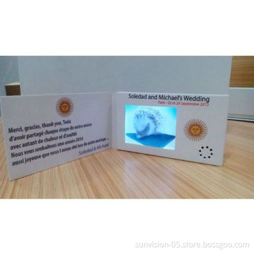 Video greeting card in 2.4'', 2.8'', 4.3'', 7'', 9'', 10.1''